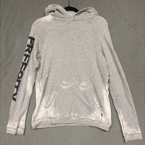 FREECITY Women’s Rainbow Jump Hoodie Grey Sz. 2